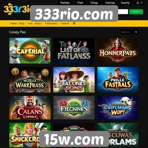 Análise das opções de jogos disponíveis no 333rio